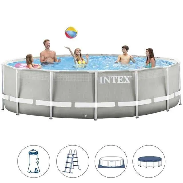Каркасный бассейн "Intex Prism Frame" 457х122см, 26726, 16805 л 2 Каркасный бассейн "Intex Prism Frame" 457х122см, 26726, 16805 л 2