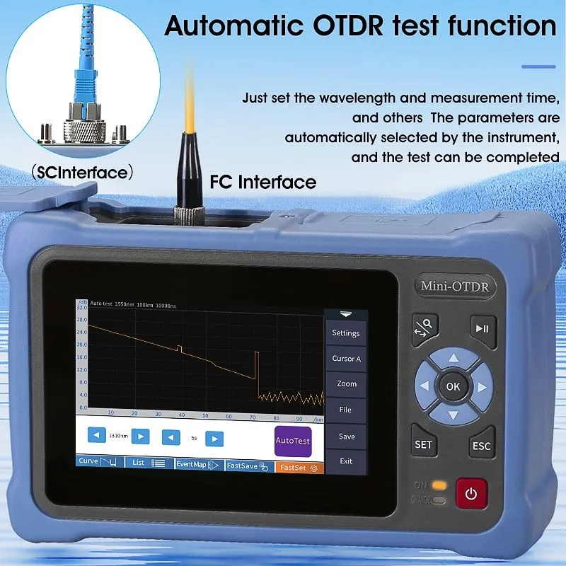 COMPTYCO AUA800U/AUA800A Mini OTDR – Optik Tolali Tarmoq Testeri — фото 2