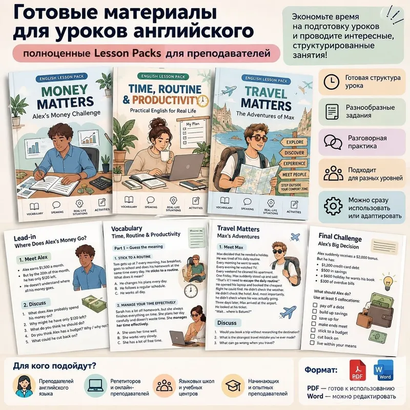 Готовые материалы для уроков английского языка Готовые материалы для уроков английского языка