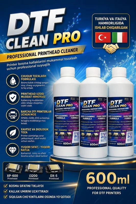 DTF CLEAN PRO – Professional Printhead Cleaner