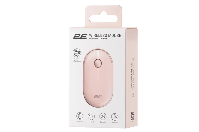 2E MF300 Silent, WL/BT, розовый 7 2E MF300 Silent, WL/BT, розовый 7
