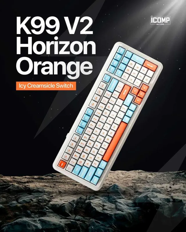 MCHOSE K99 V2 Horizon Orange mexanik klaviatura