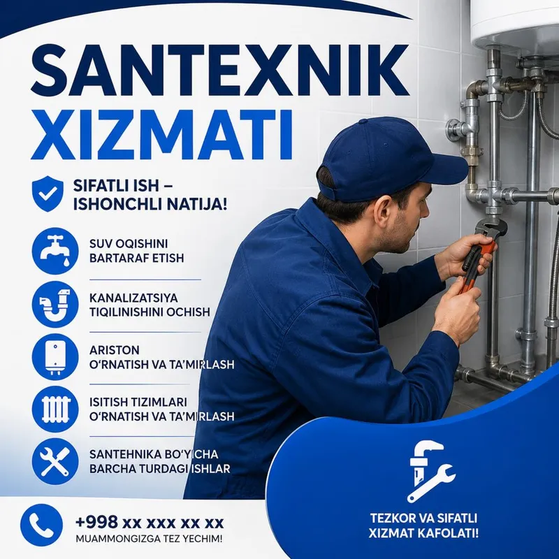Santexnik xizmati 24/7 Santexnik xizmati 24/7