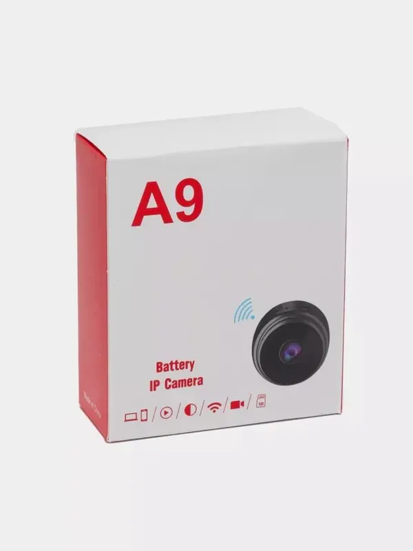 Simsiz mini kamera A9 Wi-Fi bilan, keng burchakli 9 Simsiz mini kamera A9 Wi-Fi bilan, keng burchakli 9