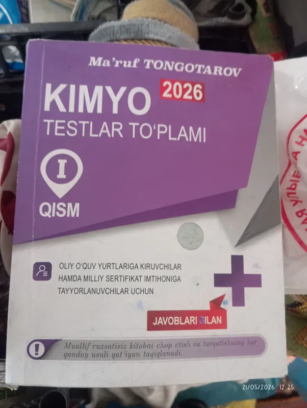 Kimyo testlar tuplami 1 qism
