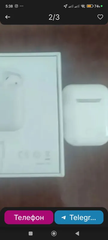 AirPods беспроводные наушники 2 AirPods беспроводные наушники 2