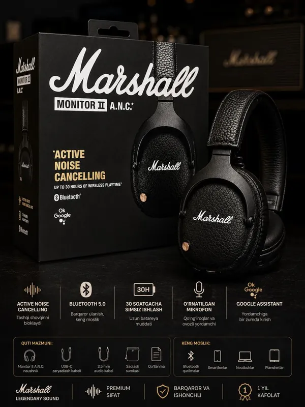 Marshall Monitor II A.N.C • Dastavka • New Marshall Monitor II A.N.C • Dastavka • New