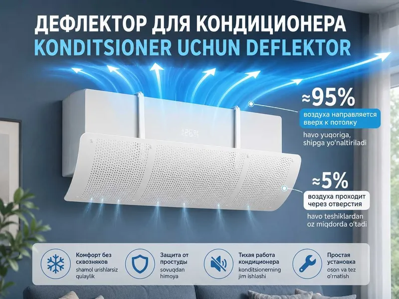 Дефлектор для кондиционера, deflektr, ekran 1