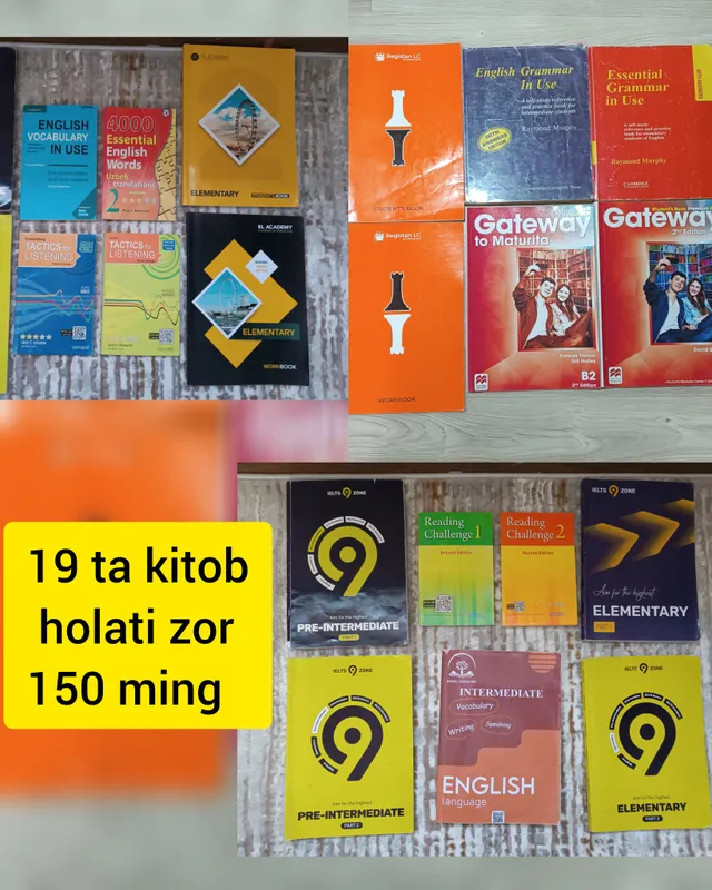 книги по английскому языку все ingliz tili kitob
