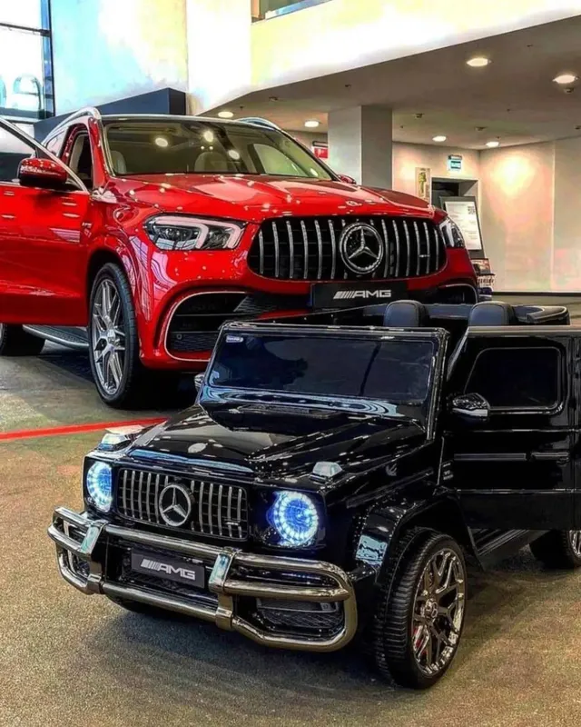 Большой и крепкий Гелик, детская машина-электромобиль Mercedes 24V 7