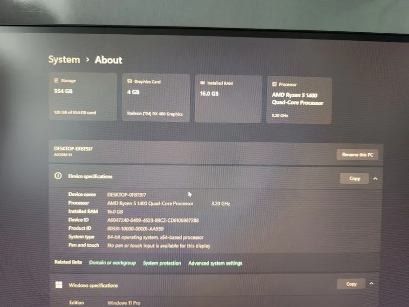 Ryzen 5 PC 1ttb ssd 16gb ram — фото 2