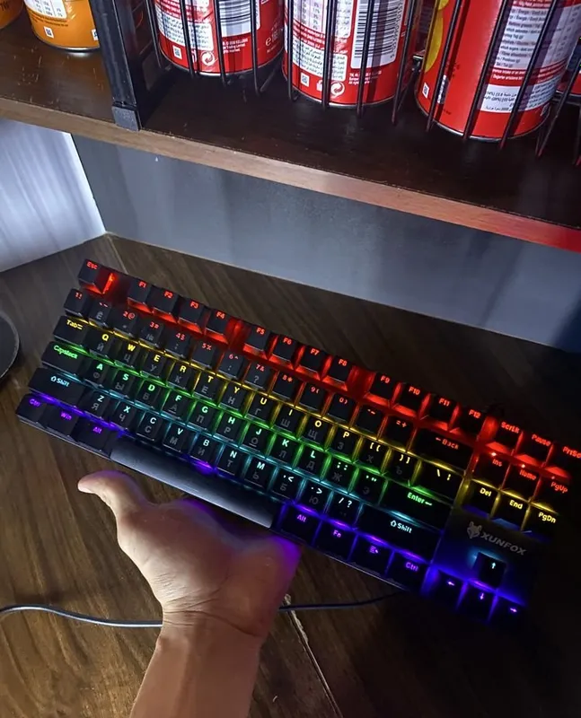 Механическая клавиатура Xunfox K80 (синие свитчи, RGB, с коробкой 1 Механическая клавиатура Xunfox K80 (синие свитчи, RGB, с коробкой 1