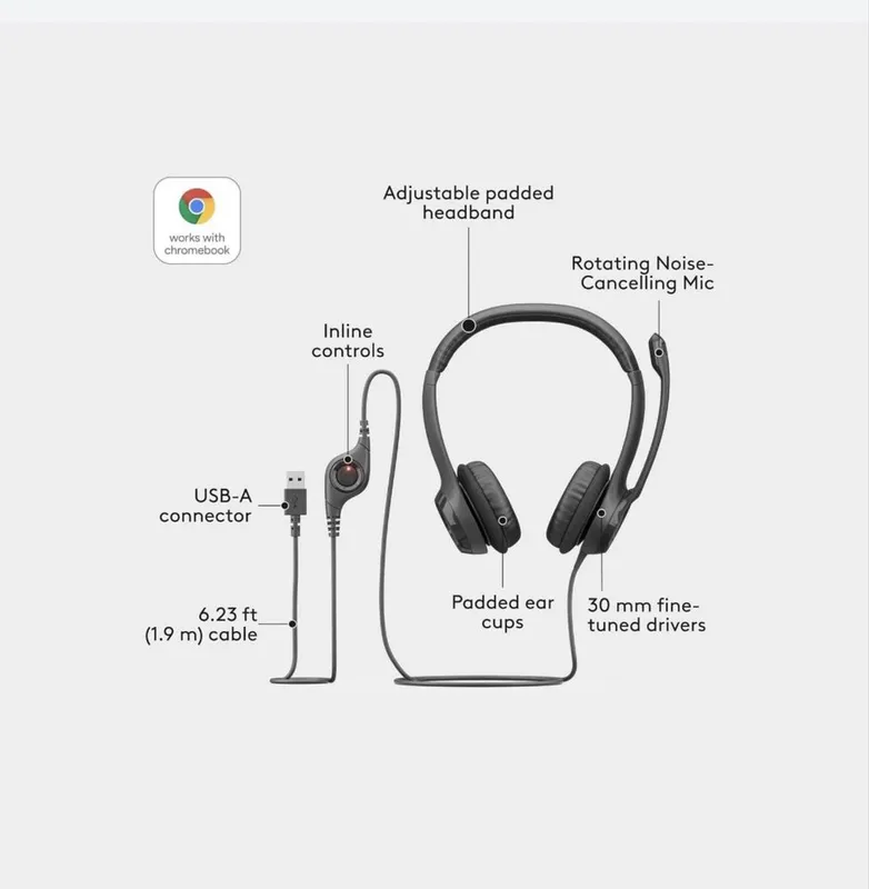 Logitech h390. Logitech h340. Logitech h111. — фото 7