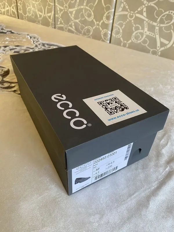 Туфли Ecco черные кожаные 6