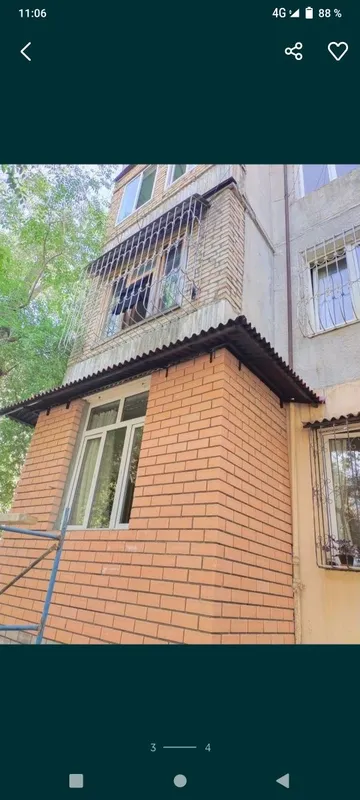 Установка козырьков над окнами* 7