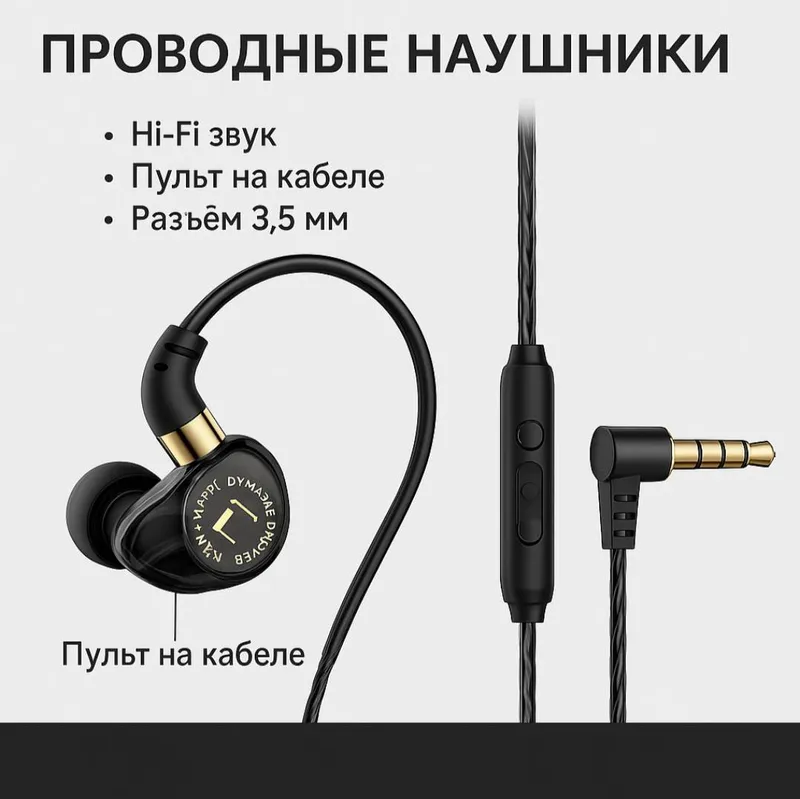 Проводные наушники AUX
