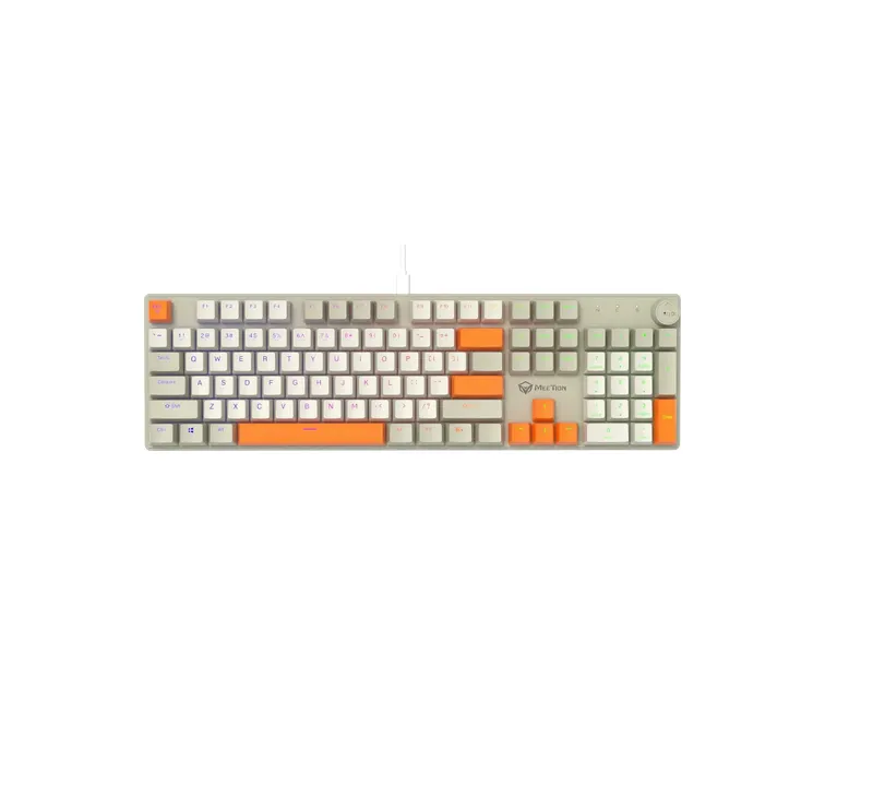 ! Проводная механическая клавиатура Meetion MK009 (MK009RDP) White