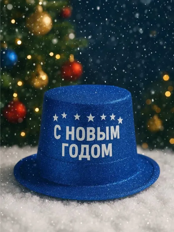 Карнавальная шляпа – Нового года, универсальный размер для взрослых — фото 3