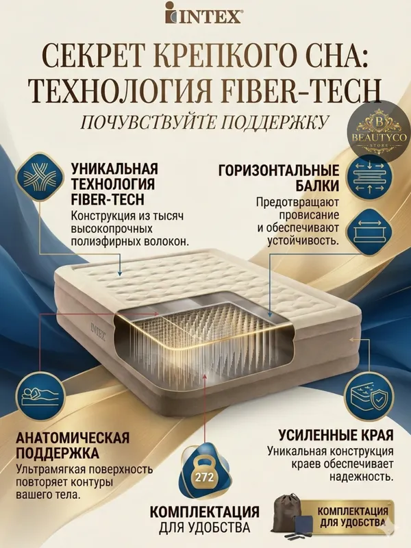 Intex 64428 — премиальный комфорт для сна дома 5 Intex 64428 — премиальный комфорт для сна дома 5