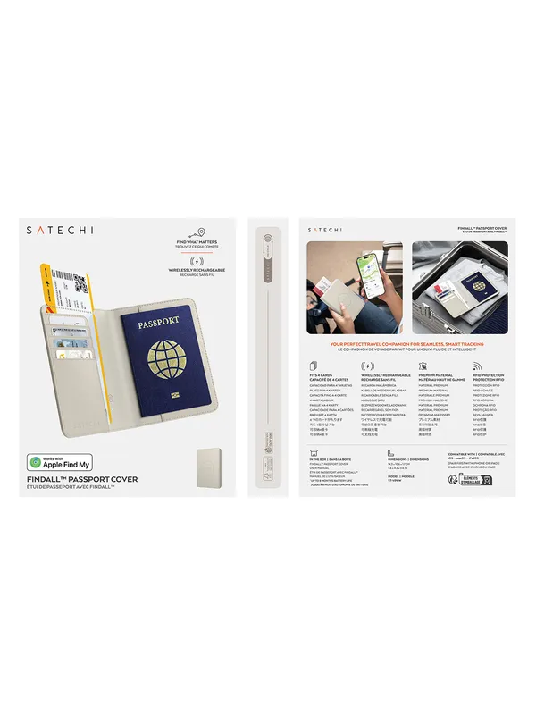 Обложка для паспорта Satechi, аналог AirTag 9 Обложка для паспорта Satechi, аналог AirTag 9