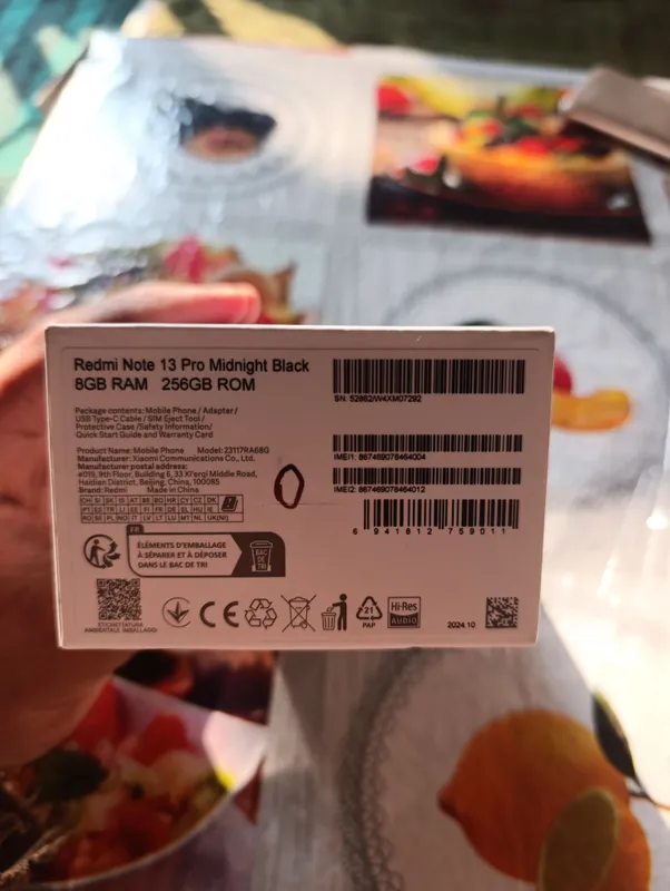 redmi note 13Pro 8/256rangi qora yangi — фото 1
