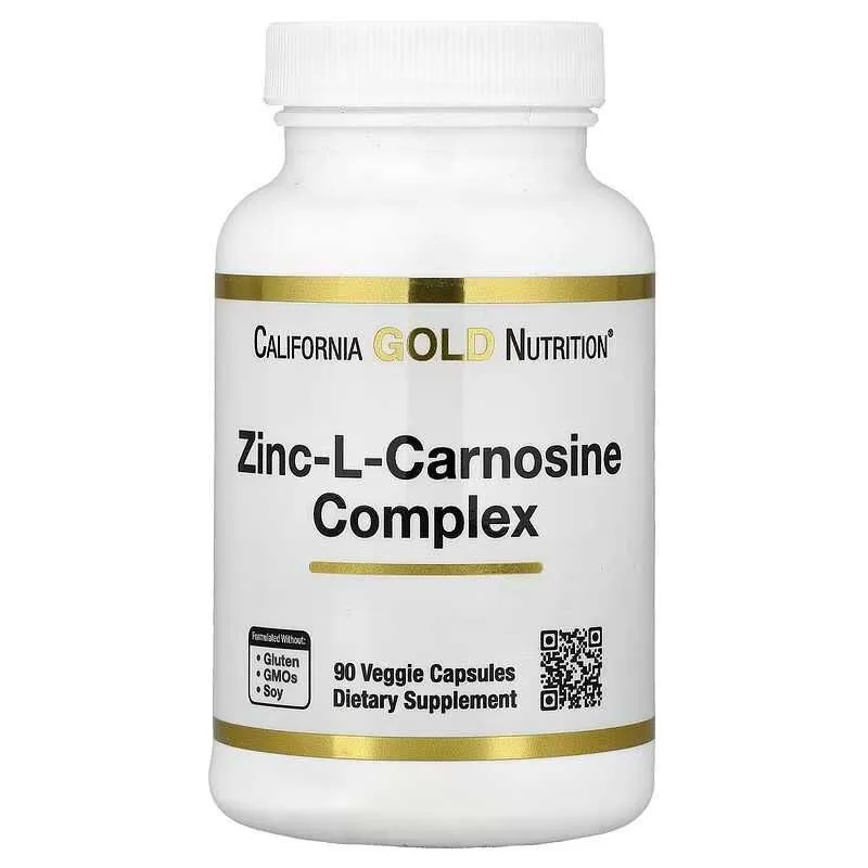 California Gold Zinc-L-Carnosine Complex комплекс с цинк-L-карнозином — фото 1