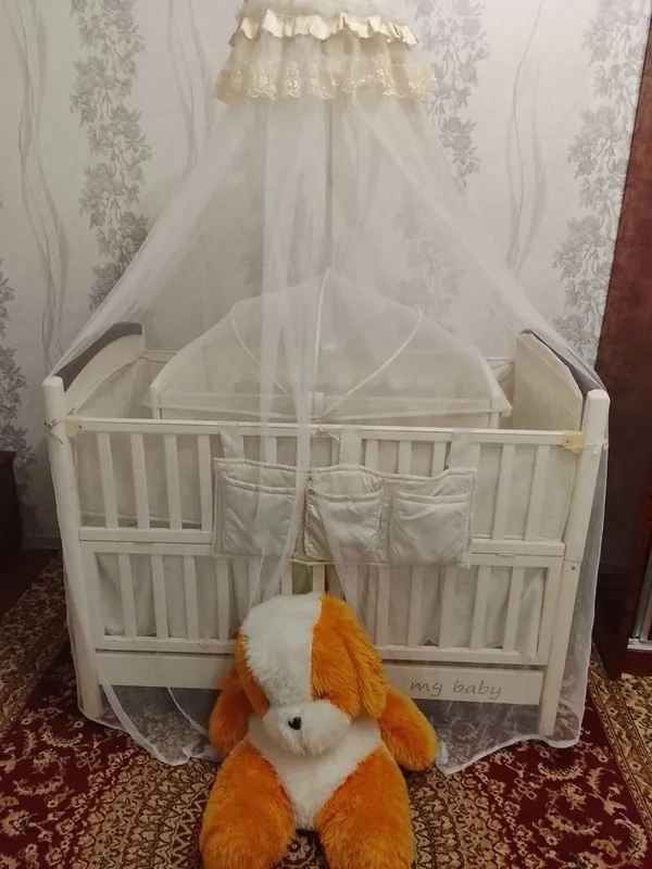 Детский кровать с люлькой