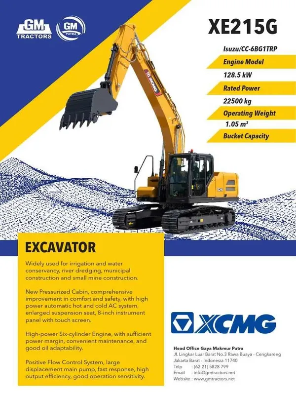 XCMG XE215G — гусеничный гидравлический 1.1 куб — фото 2