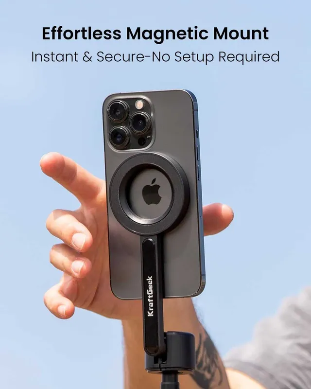 Selfi штатив KraftGeek 162 см магнитный с MagSafe для телефона Селфи — фото 3