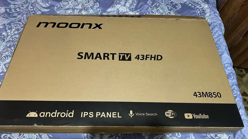 Телевизор MOONX новый 43 smart FHD tv full комплект — фото 3