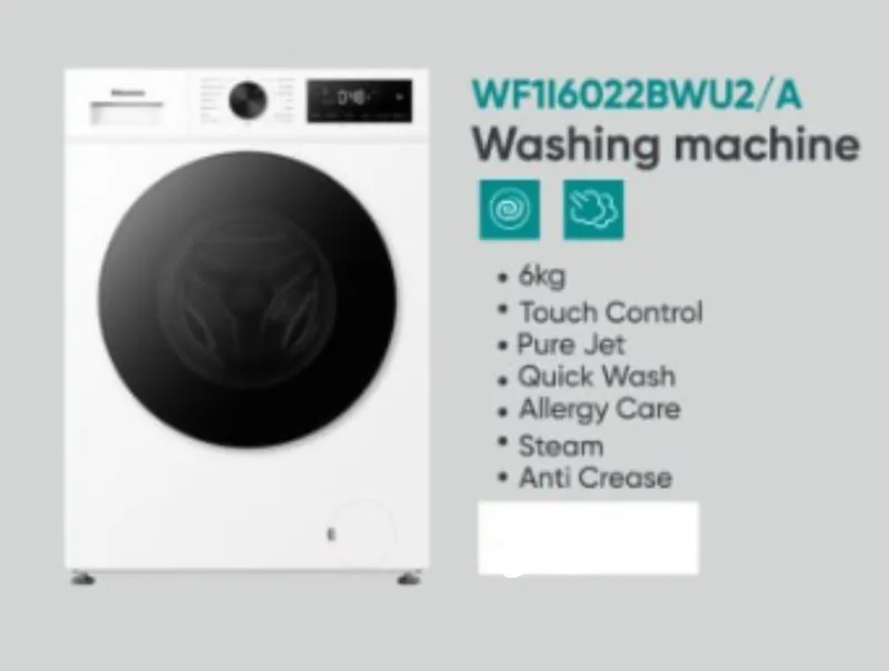 Стиральная машина/Стиралка Hisense/Invertor system/6kg/+ доставка