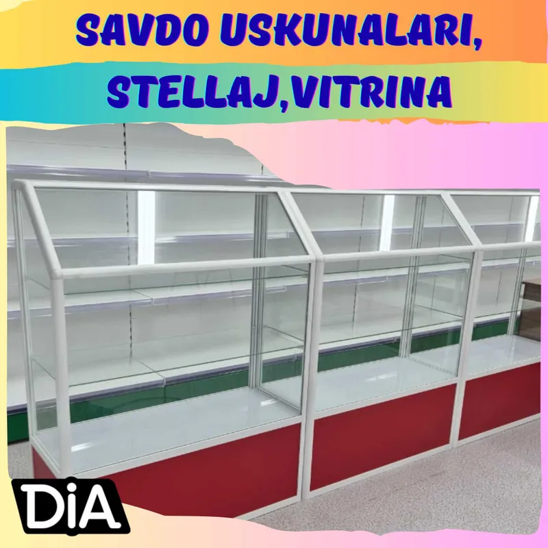 Мetall stellajlar, savdo tokcha, стеллаж для магазина