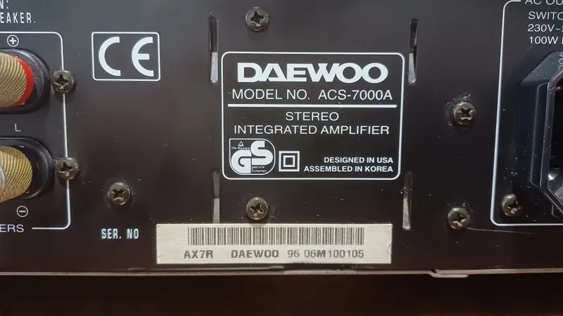 Усилитель Daewoo ACS 7000A — фото 2 Усилитель Daewoo ACS 7000A — фото 2