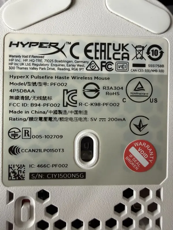 Беспроводная игровая мышь HyperX Pulsefire Haste Wireless — фото 3