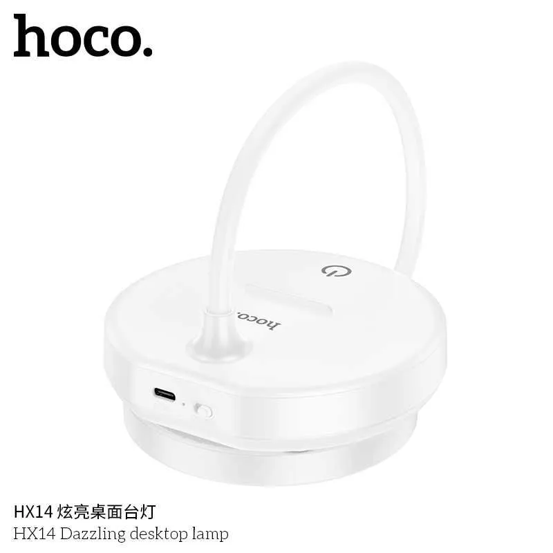 Hoco HX14 Dazzling Беспроводная Настольная Лампа Wireless Desk Lamp — фото 4