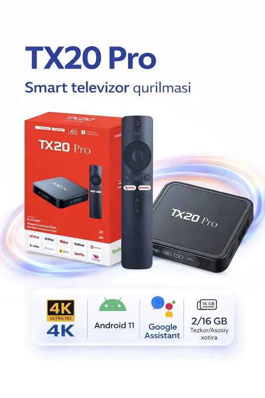 Smart tv box tx20 pro