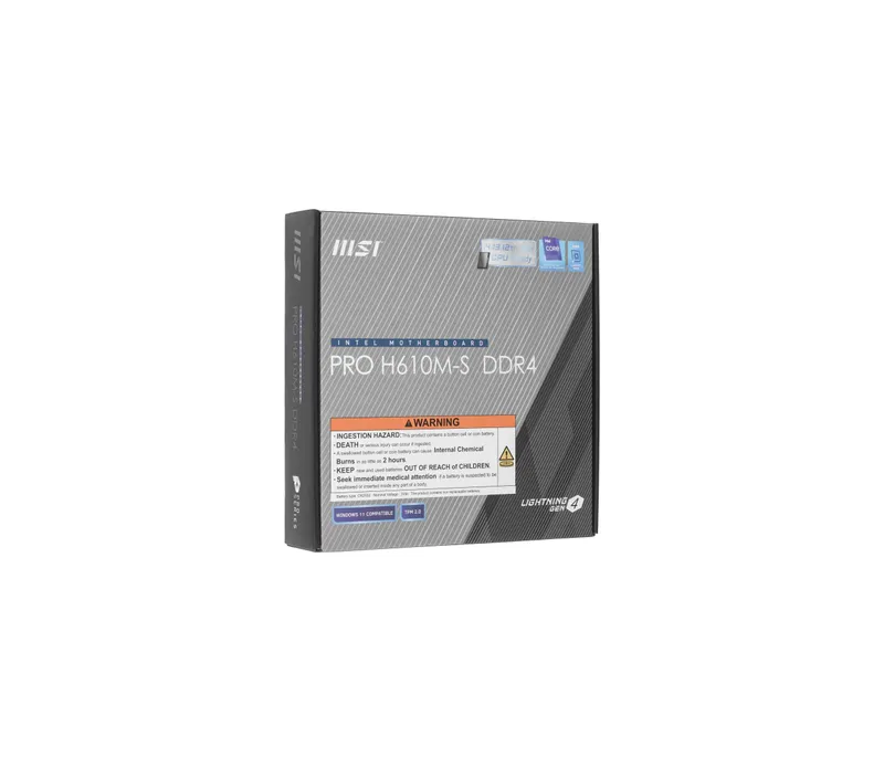 MSI PRO H610M-S DDR4 ona platasi (LGA1700, mATX) 3 MSI PRO H610M-S DDR4 ona platasi (LGA1700, mATX) 3