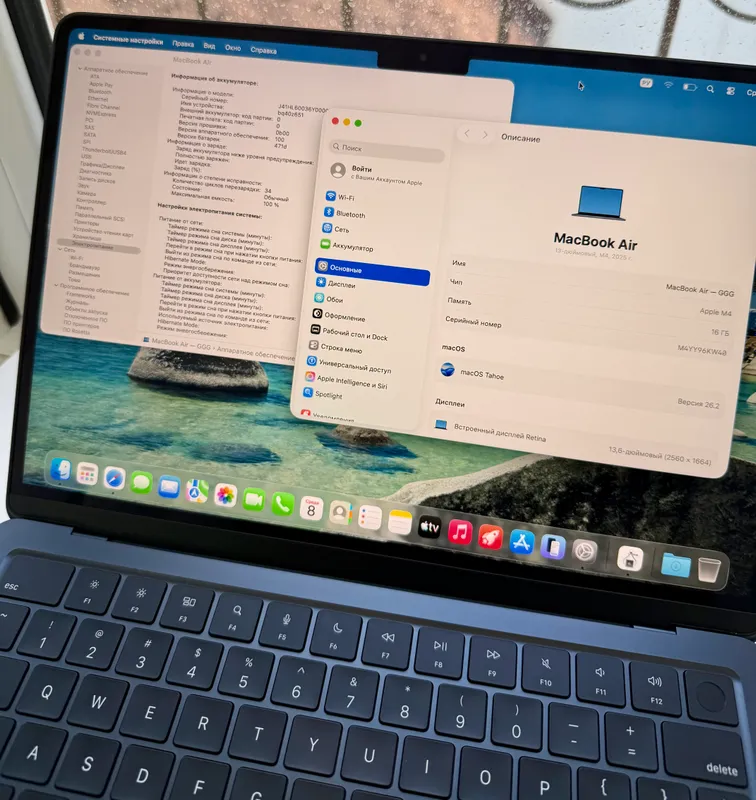 MacBook Air M4 Midnight 16/256GB 100% 5 MacBook Air M4 Midnight 16/256GB 100% 5