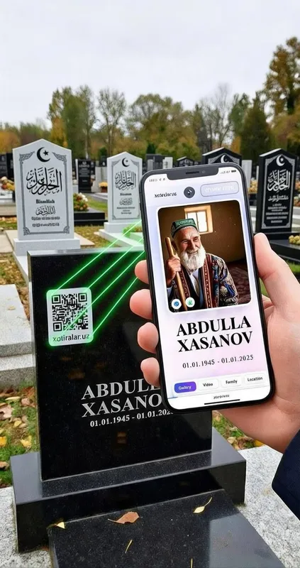 O'zbekistondagi BIRINCHI QR-kodli raqamli xotira platformasi.