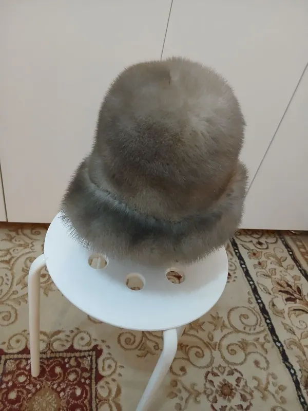 Шапка из натурального меха норки