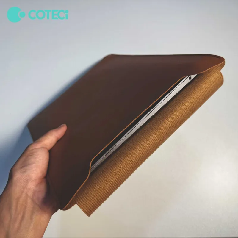Coteci чехол-конверт для MacBook (премиум кожаный sleeve) 13/14/15/16 — фото 2