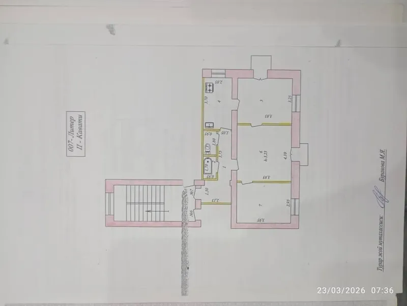 Продам 3-комнатный квартиру в телеграфе на 2- этаже 6 Продам 3-комнатный квартиру в телеграфе на 2- этаже 6