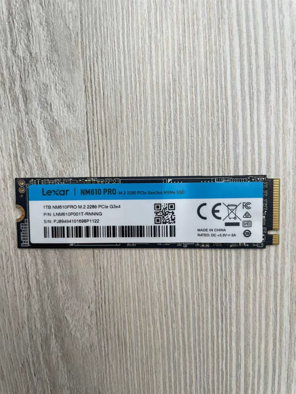 Lexar nvme NM610 pro 1TB 81kun
