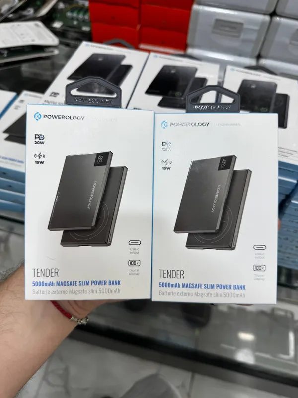 Power bank ultra Slim Powerology Tender Metal