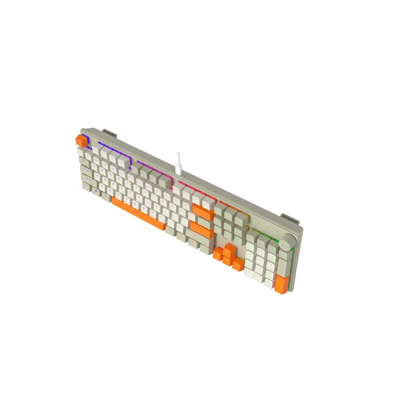 ! Проводная механическая клавиатура Meetion MK009 (MK009RDP) White — фото 2