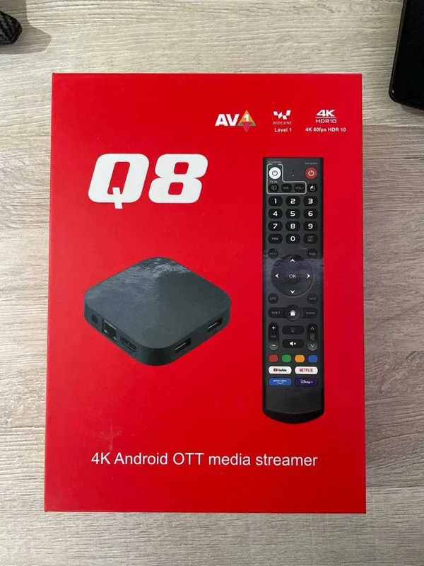 Смарт ТВ приставка Q8 Android TV 4/32 ГБ Смарт ТВ приставка Q8 Android TV 4/32 ГБ