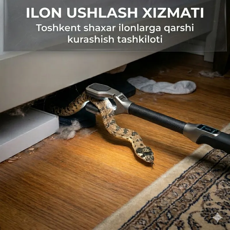 Ilonlarni yo’q qilish xizmati / ilon ushlash va dezinfeksiya
