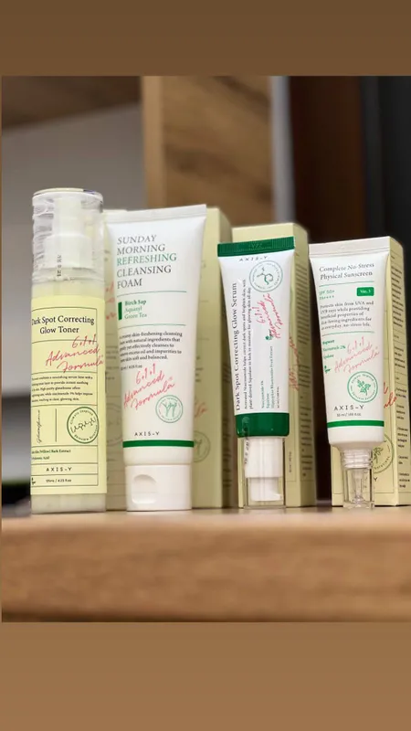 Axis-Y dan• Cleaning Foam
• SERUM
• TONER
• SPF Axis-Y dan• Cleaning Foam
• SERUM
• TONER
• SPF