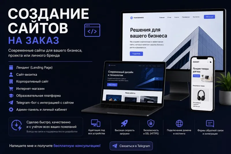 Разработка сайта от 200 y.e