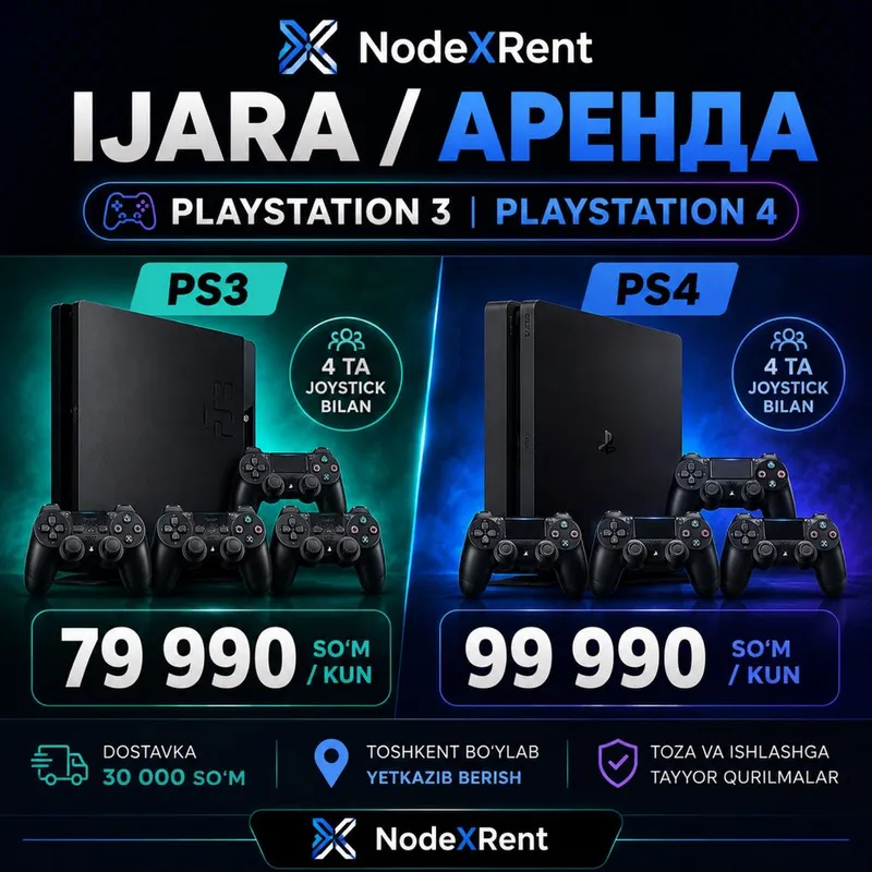 Playstation 3 4 Ijara Arenda Prokat PS3 PS4 Прокат Аренда 1 Playstation 3 4 Ijara Arenda Prokat PS3 PS4 Прокат Аренда 1